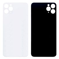 Задняя крышка для iPhone 11 PRO MAX (широкий вырез под камеру, логотип) белая от интернет магазина z-market.by
