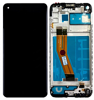 Модуль для Samsung M115, M115F (M11) - Ref. (SP) (дисплей с тачскрином в раме), черный от интернет магазина z-market.by