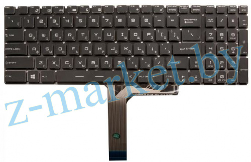 Клавиатура MSI GS60, GS70, GP62, GL72, GE72, GT72 черная, без рамки, подсветка цветная (RGB) в Гомеле, Минске, Могилеве, Витебске. фото 2