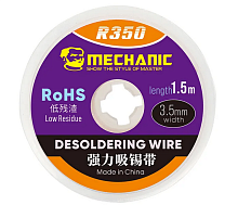 R350 оплетка для удаления припоя MECHANIC, диаметр 3.5 мм, длина 1.5 м от интернет магазина z-market.by