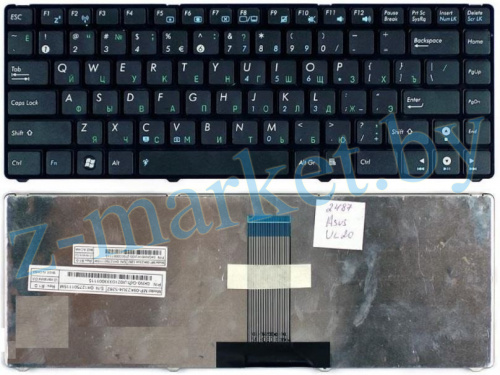 Клавиатура Asus eee PC 1201 1215 UL20 черная в Гомеле, Минске, Могилеве, Витебске.