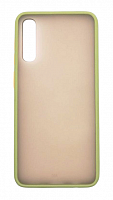 Чехол для Samsung A50, A505, A50S, A507, A30S, A307, матовый с цветной рамкой, зеленый от интернет магазина z-market.by
