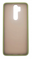 Чехол для Xiaomi Redmi Note 8 Pro матовый с цветной рамкой, зелёный от интернет магазина z-market.by