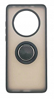 Чехол для Huawei Mate 40 матовый с цветной рамкой, черный, держатель под палец, магнит от интернет магазина z-market.by