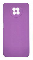 Чехол для Xiaomi Redmi Note 9T силиконовый фиолетовый, TPU Matte case с закрытой камерой от интернет магазина z-market.by