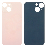 Задняя крышка для iPhone 13 mini Розовый (стекло, широкий вырез под камеру, логотип). от интернет магазина z-market.by