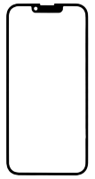 Стекло для переклейки iPhone 13/13 Pro в сборе с OCA пленкой Черный. от интернет магазина z-market.by