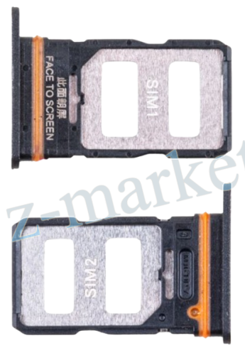 Держатель SIM для Xiaomi Redmi Note 12 Pro 5G (22101316C) Черный. в Гомеле, Минске, Могилеве, Витебске.