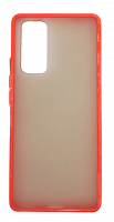 Чехол для Huawei Honor 30 Pro, Honor 30 Pro Plus матовый с цветной рамкой, красный от интернет магазина z-market.by