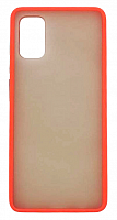 Чехол для Samsung A41, A415 матовый с цветной рамкой, красный от интернет магазина z-market.by