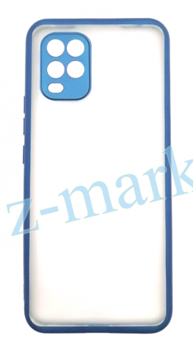 Чехол для Xiaomi Redmi 10 Lite, Stylish Case с цветной рамкой, синий в Гомеле, Минске, Могилеве, Витебске.