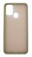 Чехол для Samsung M31, M315, матовый с цветной рамкой, хаки от интернет магазина z-market.by