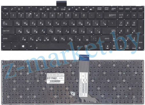 Клавиатура Asus X502 X502C X551 F502 X555UF черная контакты на себя короткий шлейф в Гомеле, Минске, Могилеве, Витебске. фото 3