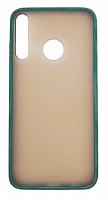 Чехол для Huawei Y7P, P40 Lite E, Honor 9C матовый с цветной рамкой, зелёный от интернет магазина z-market.by