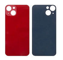 Задняя крышка для iPhone 13 Красный (стекло, широкий вырез под камеру, логотип). от интернет магазина z-market.by