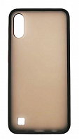Чехол для Samsung A10, A105F, M10, M105F SHELL матовый с цветной рамкой, чёрный от интернет магазина z-market.by