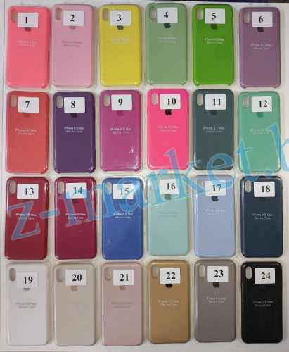 Чехол для iPhone XS Max Silicon Case, цвет 13 (алый) в Гомеле, Минске, Могилеве, Витебске.