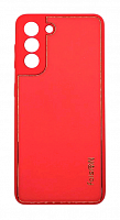 Чехол для Samsung S21, G991 экокожа, матовый, красный от интернет магазина z-market.by