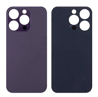 Задняя крышка для iPhone 14 Pro Темно-фиолетовый (стекло, широкий вырез под камеру, логотип). от интернет магазина z-market.by
