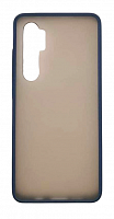 Чехол для Xiaomi Mi Note 10 Lite матовый с цветной рамкой, синий от интернет магазина z-market.by