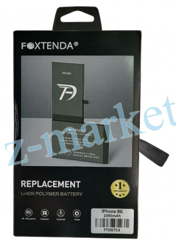 Аккумуляторная батарея Foxtenda для Apple iPhone 8, 2350 mAh усиленная (в коробке) в Гомеле, Минске, Могилеве, Витебске. фото 2