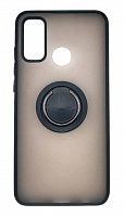 Чехол для Huawei P Smart 2020, Nova Lite3 Plus матов с цвет рамкой, черный,  держ под палец, магнит от интернет магазина z-market.by