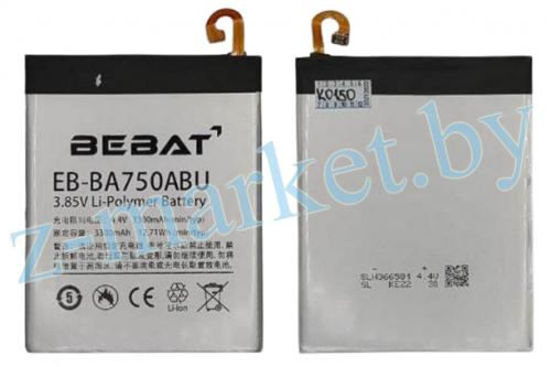 EB-BA750ABU аккумулятор Bebat для Samsung Galaxy A10, A750F, A7 2018, A105F, M105F, M10 в Гомеле, Минске, Могилеве, Витебске.