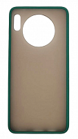 Чехол для Huawei Mate 30 матовый с цветной рамкой, зелёный от интернет магазина z-market.by