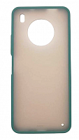 Чехол для Huawei Y9A, Enjoy 20 Plus матовый с цветной рамкой, зеленый от интернет магазина z-market.by