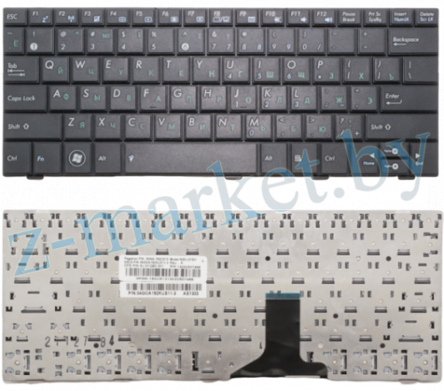Клавиатура Asus Eee PC 1005 1008 1001 черная в Гомеле, Минске, Могилеве, Витебске.