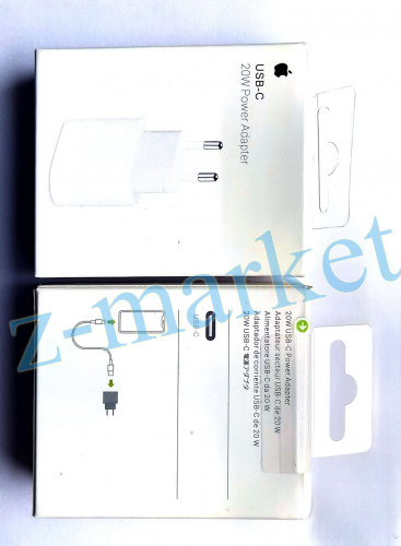 Сетевое З/У USB-C 20W Power Adapter, original 1:1, в упаковке с буклетом с лого в Гомеле, Минске, Могилеве, Витебске. фото 3