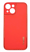 Чехол для iPhone 13 mini, экокожа, матовый, красный от интернет магазина z-market.by