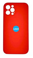 Чехол для iPhone 12 Pro Silicon Case цвет 5 (красный) с закрытой камерой и низом от интернет магазина z-market.by