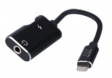 Переходник аудио конвертер Lightning - Audio 3,5 мм. Profit AU866 черный от интернет магазина z-market.by
