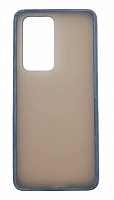 Чехол для Huawei P40 Pro матовый с цветной рамкой, синий от интернет магазина z-market.by