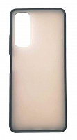 Чехол для Huawei P Smart 2021, Y7A, Honor 10X lite матовый с цветной рамкой, черный от интернет магазина z-market.by
