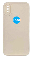 Чехол для iPhone X, XS TNT SILICON молочный с закрытой камерой и низом от интернет магазина z-market.by