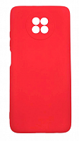 Чехол для Xiaomi Redmi Note 9T силиконовый красный, TPU Matte case с закрытой камерой от интернет магазина z-market.by