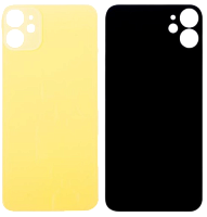 Задняя крышка для iPhone 11 Желтый (стекло, узкий вырез под камеру, логотип). от интернет магазина z-market.by