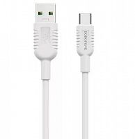 USB кабель Borofone BX33 Type-C 5A Billow Flash Charging, белый, 1.2 метра от интернет магазина z-market.by