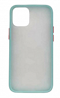 Чехол для iPhone 12 mini матовый с цветной рамкой, цвет 2 (голубой) от интернет магазина z-market.by