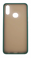 Чехол для Samsung A10S, A107F,M01S SHELL, матовый с цветной рамкой, зеленый от интернет магазина z-market.by