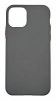 Чехол для iPhone 11 Pro Button, матовый, чёрный от интернет магазина z-market.by