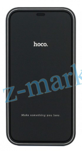 Защитное стекло для iPhone 12 Mini, HOCO Shatterproof, 0.33 мм, глянцевое, весь экран, чёрное в Гомеле, Минске, Могилеве, Витебске.