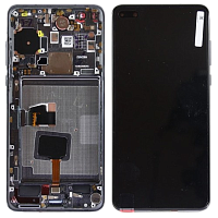 Модуль для Huawei P40 (ANA-NX9), OR (дисплей с тачскрином в раме), черный от интернет магазина z-market.by