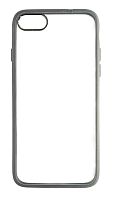 Чехол для iPhone 7, 8, SE 2020 Profit Bright series прозрачный с цветной рамкой, черный от интернет магазина z-market.by