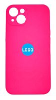 Чехол для iPhone 13 Silicon Case цвет 53 (ярко-розовый) с закрытой камерой и низом от интернет магазина z-market.by