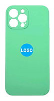 Чехол для iPhone 13 Pro Max Silicon Case цвет 50 (аквамарин) с закрытой камерой и низом от интернет магазина z-market.by