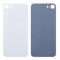 Задняя крышка для iPhone 8 (широкий вырез под камеру, логотип) белая от интернет магазина z-market.by