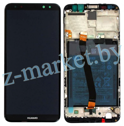 Модуль для Huawei Mate 10 lite, 100% оригинал (дисплей с тачскрином в раме + АКБ), черный в Гомеле, Минске, Могилеве, Витебске.